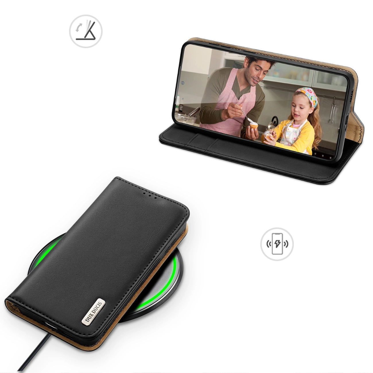 Dux Ducis Hivo case with flap and RFID blocking for Samsung Galaxy S24 - black_6