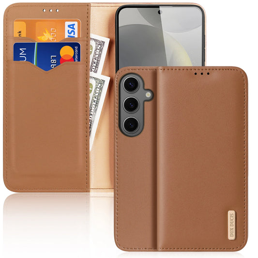 Dux Ducis Hivo case with flap and RFID blocker for Samsung Galaxy S24+ - brown_0