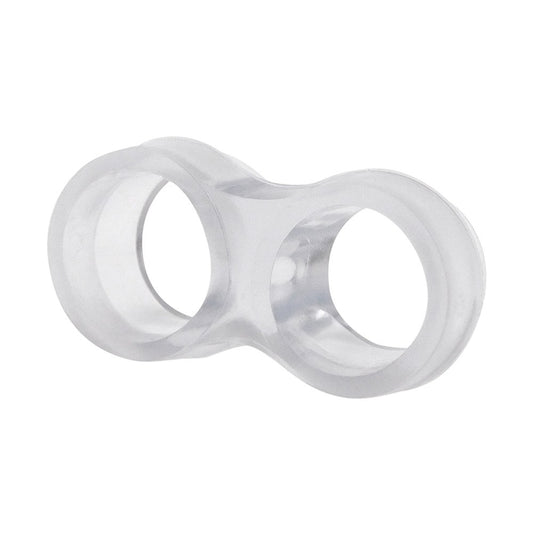 Batente para maÃ§aneta de porta, modelo tp13, fabricado em plÃ¡stico flexÃ­vel com acabamento transparente, 47 x 25 x 14 mm_0