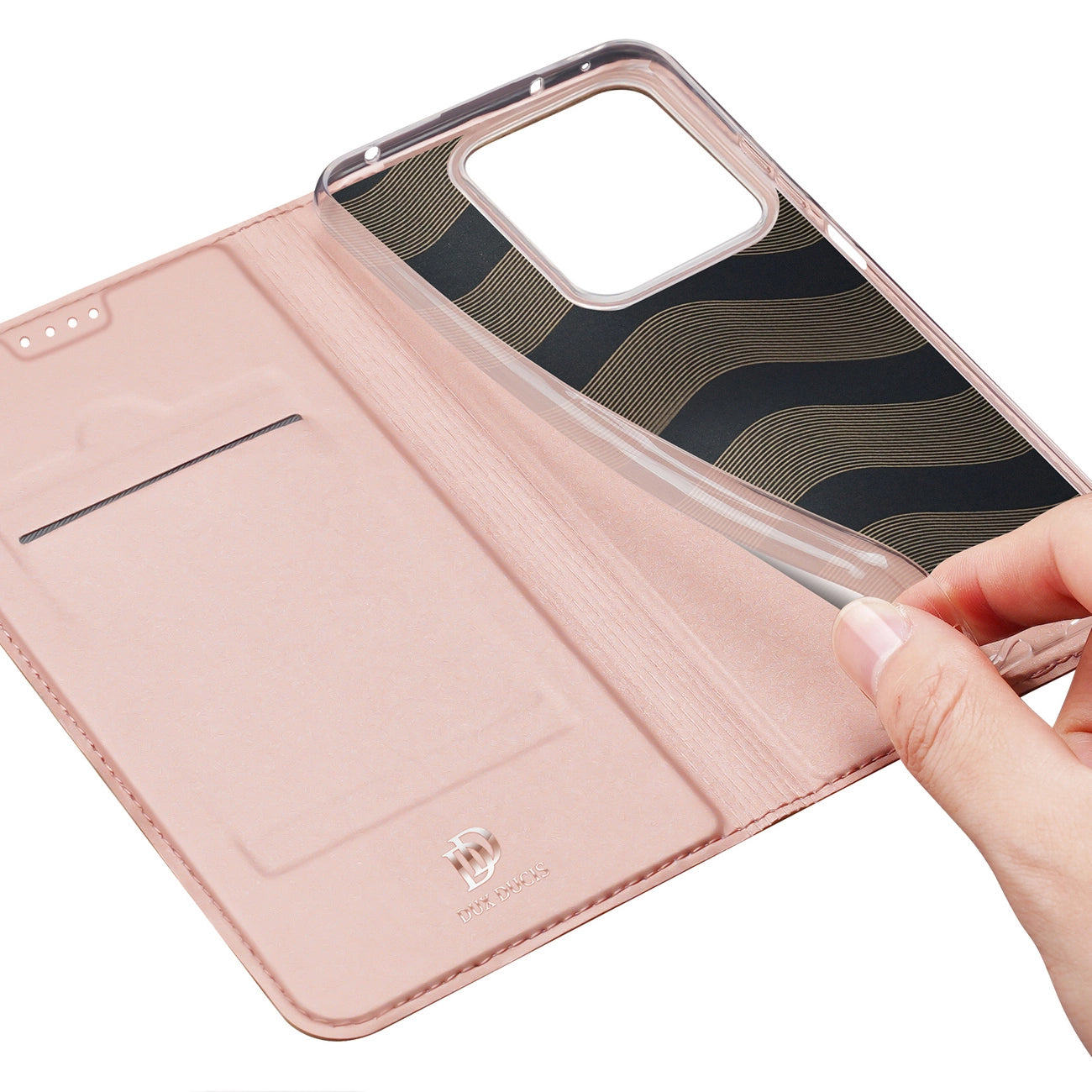 Dux Ducis Skin Pro case with flap and card slot for Xiaomi Redmi Note 13 5G - pink_7