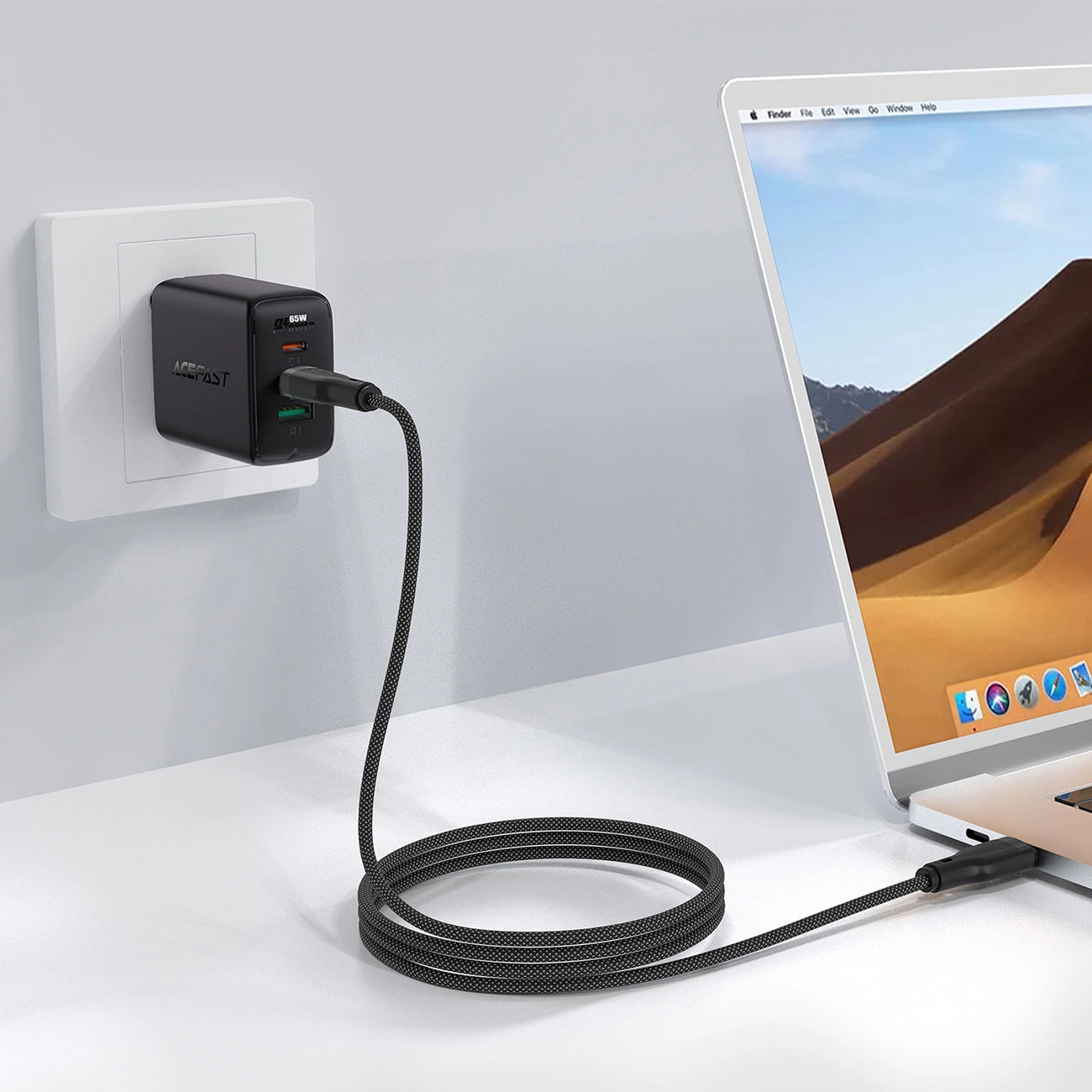 Acefast C8-03 USB-C / USB-C 60W 3A cable - black_6