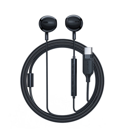 Acefast L2 in-ear headphones with USB-C connector, microphone and remote control 1.2 m - black_0