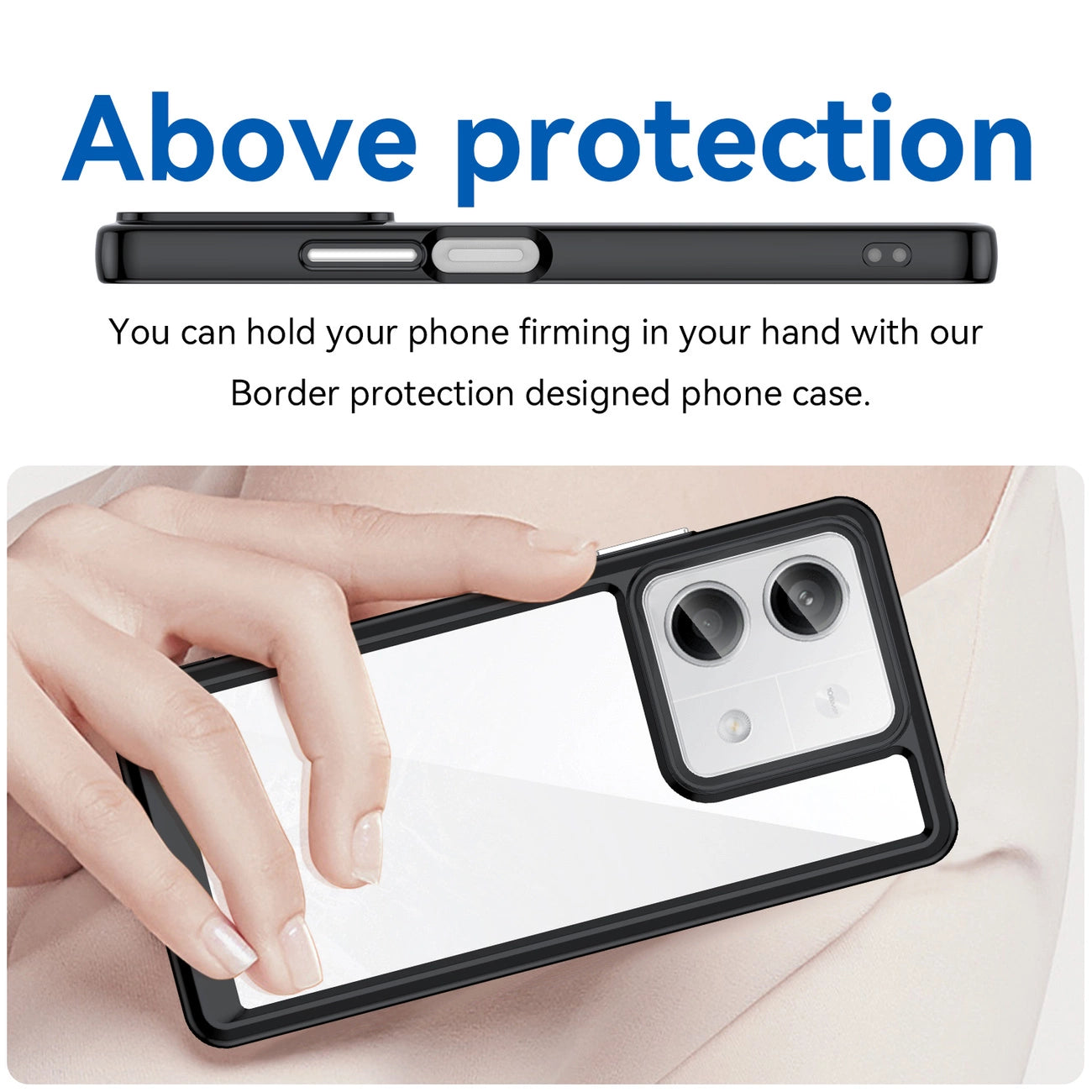 Outer Space Case with gel frame for Xiaomi Redmi Note 13 Pro - black_3