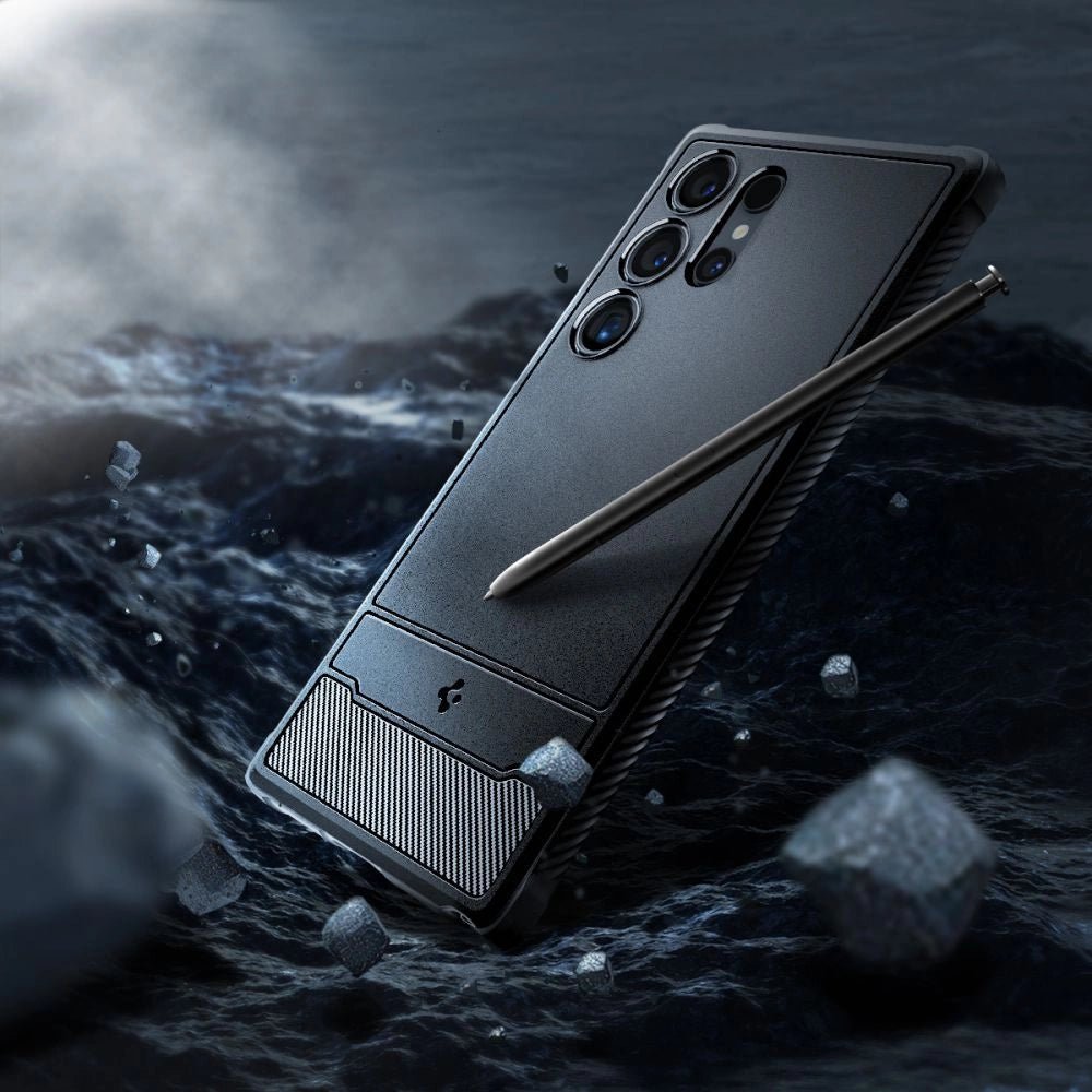 Spigen Rugged Armor Case for Samsung Galaxy S24 Ultra - Matte Black_8