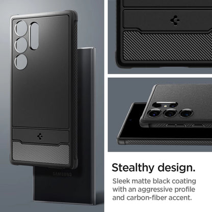 Spigen Rugged Armor Case for Samsung Galaxy S24 Ultra - Matte Black_9