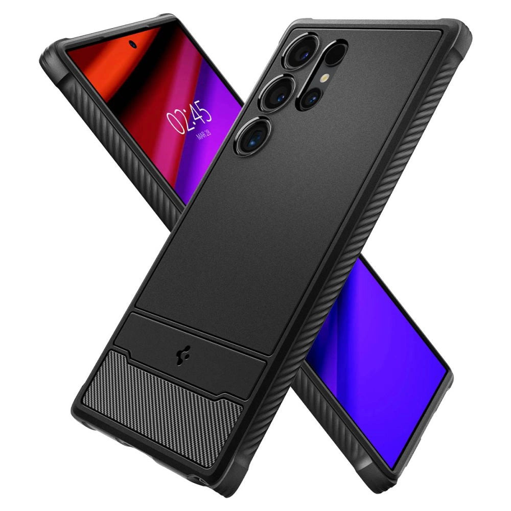Spigen Rugged Armor Case for Samsung Galaxy S24 Ultra - Matte Black_5