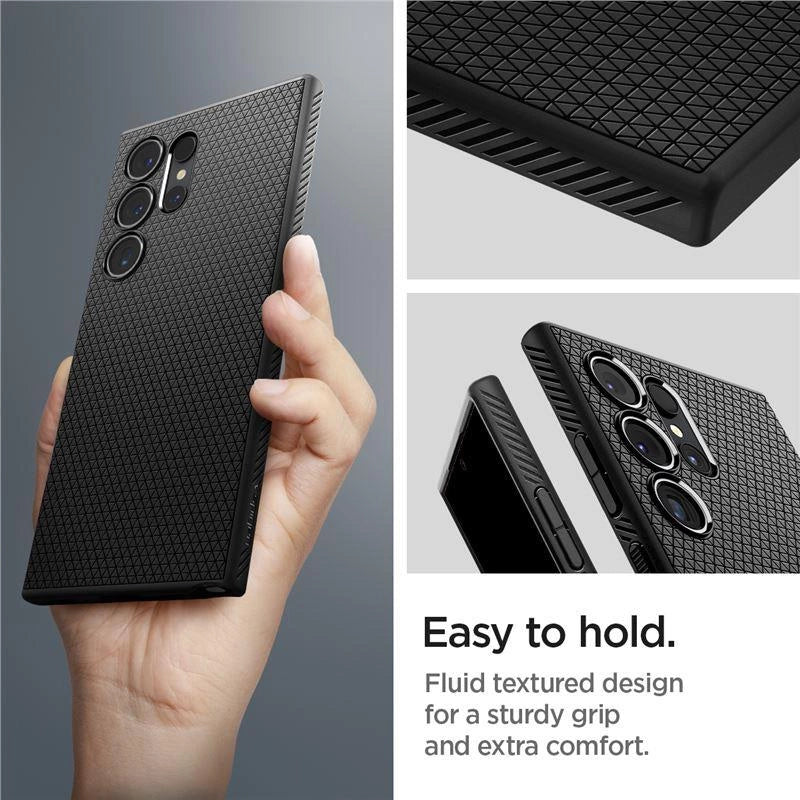 Spigen Liquid Air Case for Samsung Galaxy S24 Ultra - Matte Black_13