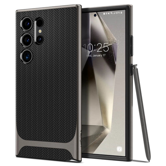 Spigen Neo Hybrid Case for Samsung Galaxy S24 Ultra - Metallic Gray_0