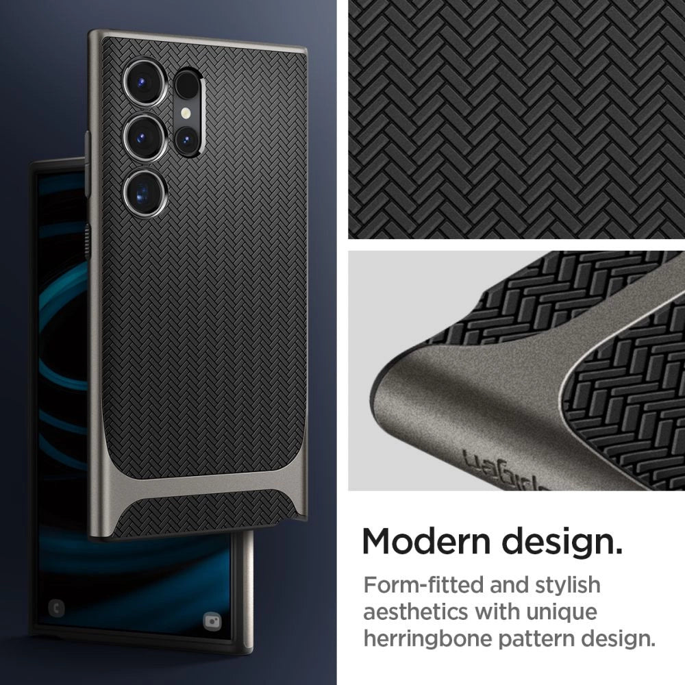 Spigen Neo Hybrid Case for Samsung Galaxy S24 Ultra - Metallic Gray_6