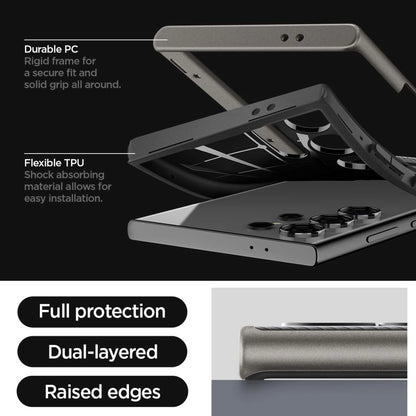 Spigen Neo Hybrid Case for Samsung Galaxy S24 Ultra - Metallic Gray_7