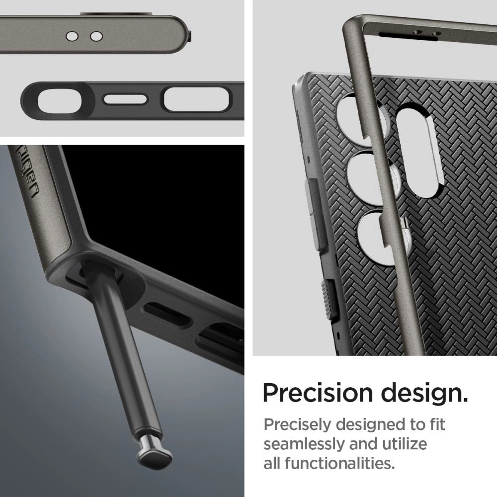 Spigen Neo Hybrid Case for Samsung Galaxy S24 Ultra - Metallic Gray_8