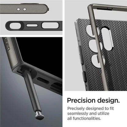 Spigen Neo Hybrid Case for Samsung Galaxy S24 Ultra - Metallic Gray_15