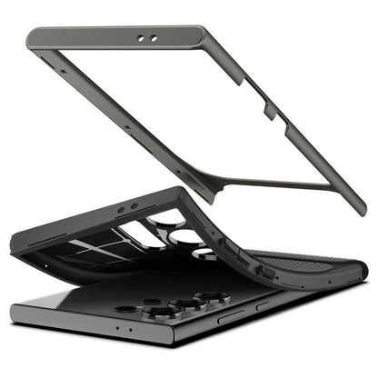Spigen Neo Hybrid Case for Samsung Galaxy S24 Ultra - Metallic Gray_4