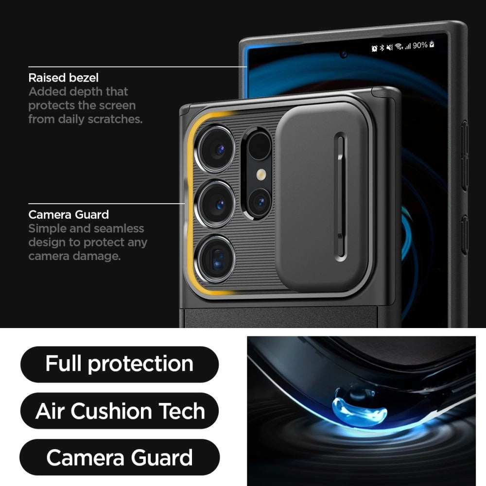 Spigen Optik Armor Case for Samsung Galaxy S24 Ultra - Black_8