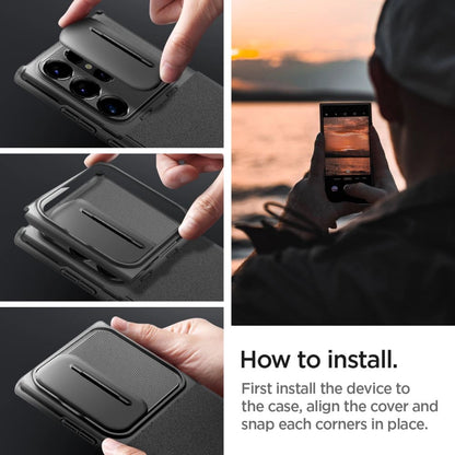 Spigen Optik Armor Case for Samsung Galaxy S24 Ultra - Black_9