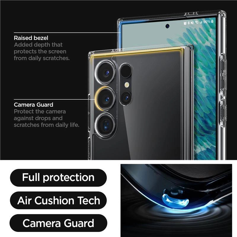Spigen Ultra Hybrid Case for Samsung Galaxy S24 Ultra - Transparent_15