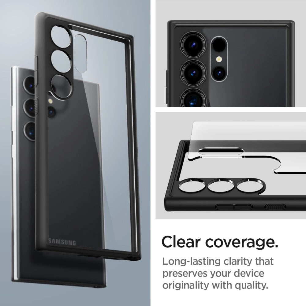 Spigen Ultra Hybrid Case for Samsung Galaxy S24 Ultra - Matte Black_10