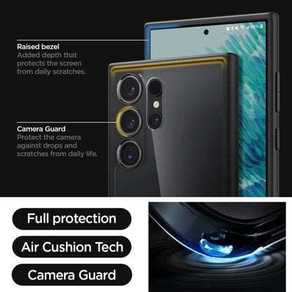Spigen Ultra Hybrid Case for Samsung Galaxy S24 Ultra - Matte Black_11