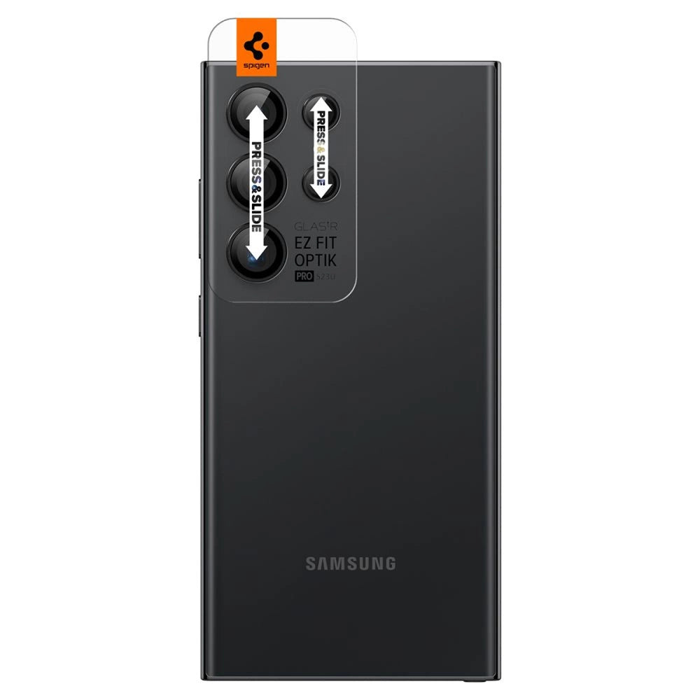 Spigen Optik.tR EZ Fit Camera Protector for Samsung Galaxy S24 Ultra - Black 2 pcs._1
