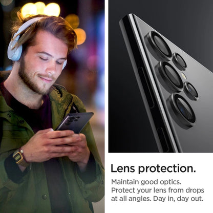 Spigen Optik.tR EZ Fit Camera Protector for Samsung Galaxy S24 Ultra - Black 2 pcs._5