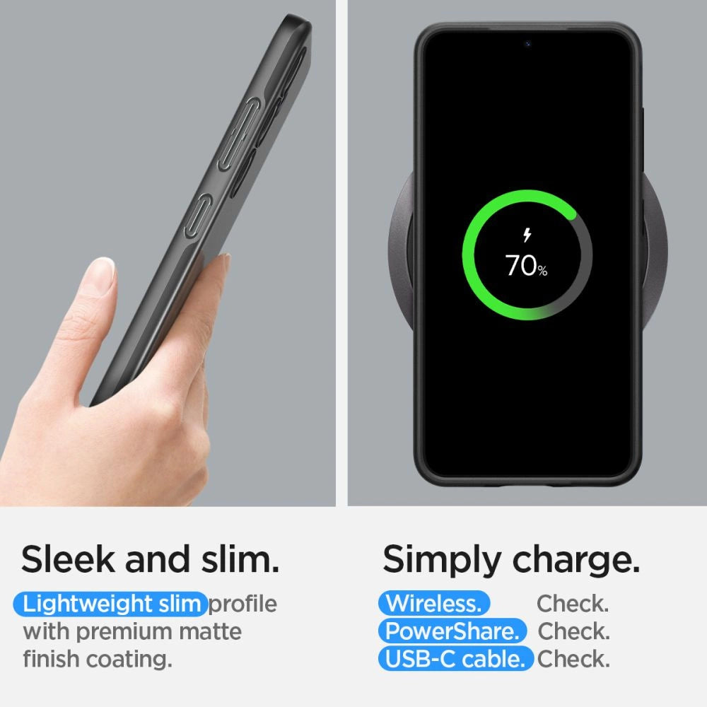 Spigen Thin Fit Case for Samsung Galaxy S24 - Black_12