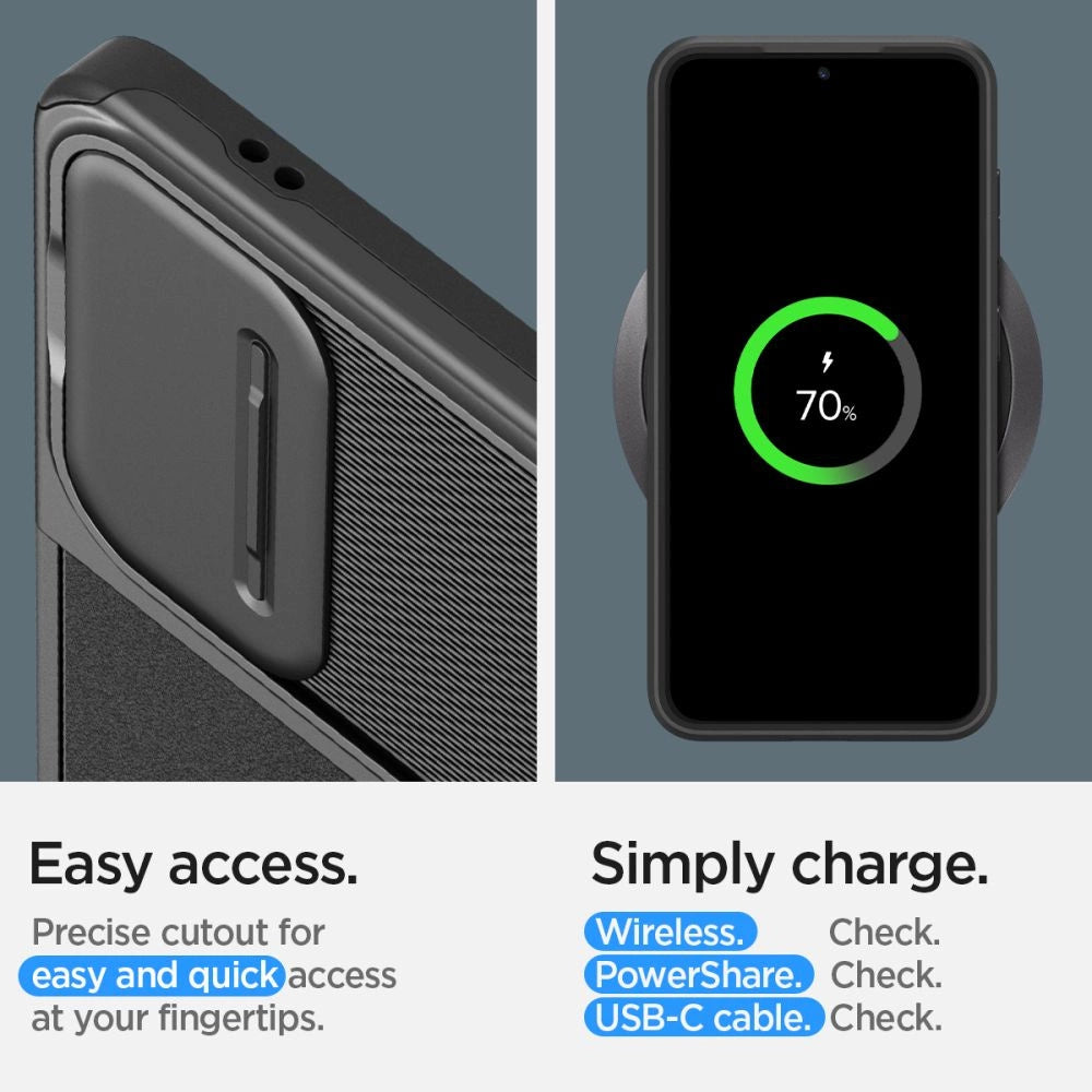 Spigen Optik Armor Case for Samsung Galaxy S24 - Black_11