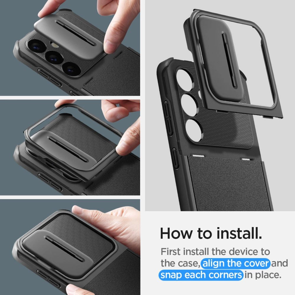 Spigen Optik Armor Case for Samsung Galaxy S24 - Black_20