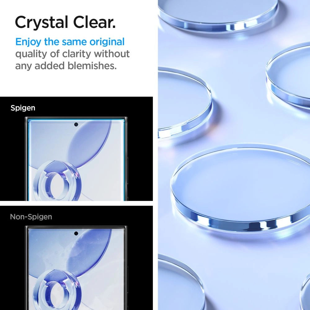 Spigen Glas.tR EZ Fit Tempered Glass for Samsung Galaxy S24 Ultra - 2 pcs._11