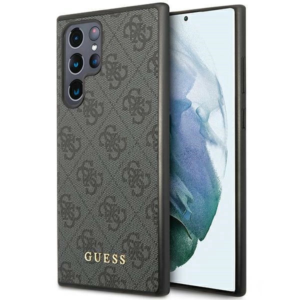Guess 4G Metal Gold Logo case for Samsung Galaxy S24 Ultra - black_0