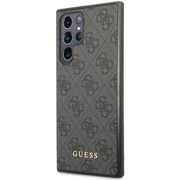 Guess 4G Metal Gold Logo case for Samsung Galaxy S24 Ultra - black_1