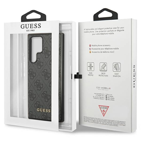 Guess 4G Metal Gold Logo case for Samsung Galaxy S24 Ultra - black_7