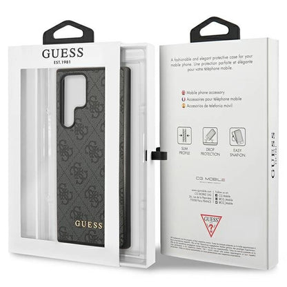 Guess 4G Metal Gold Logo case for Samsung Galaxy S24 Ultra - black_7
