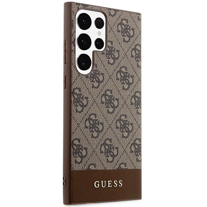 Guess 4G Stripe Collection case for Samsung Galaxy S24 Ultra - brown_3