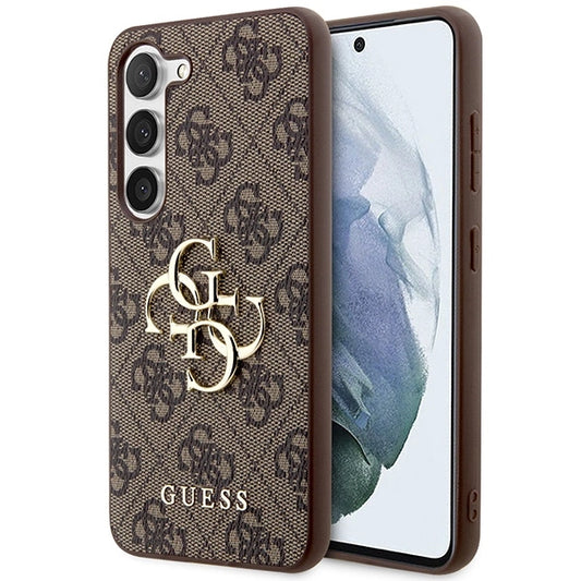 Guess 4G Big Metal Logo case for Samsung Galaxy S24+ - brown_0