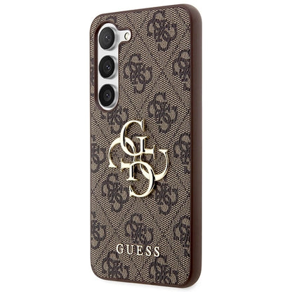 Guess 4G Big Metal Logo case for Samsung Galaxy S24+ - brown_1