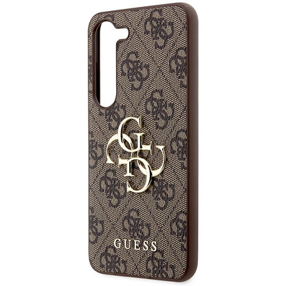 Guess 4G Big Metal Logo case for Samsung Galaxy S24+ - brown_5
