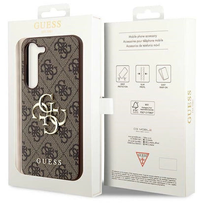 Guess 4G Big Metal Logo case for Samsung Galaxy S24+ - brown_7