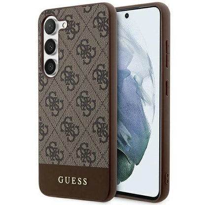 Guess 4G Stripe Collection case for Samsung Galaxy S24+ - brown_0