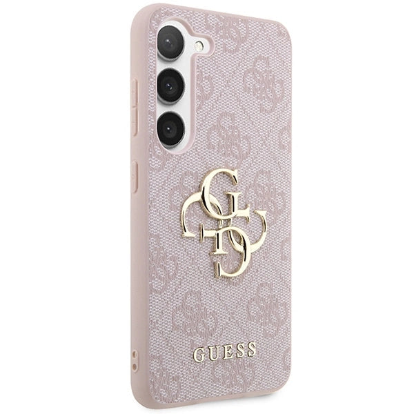 Guess 4G Big Metal Logo case for Samsung Galaxy S24 - pink_3