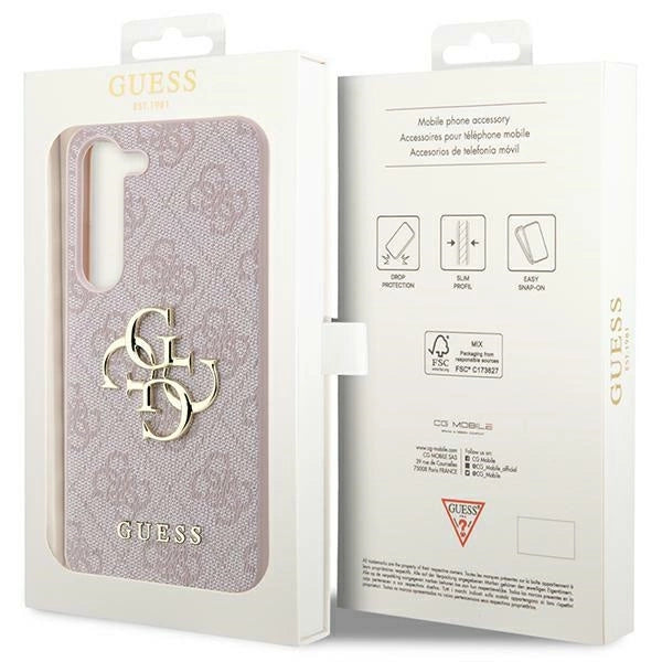 Guess 4G Big Metal Logo case for Samsung Galaxy S24 - pink_7