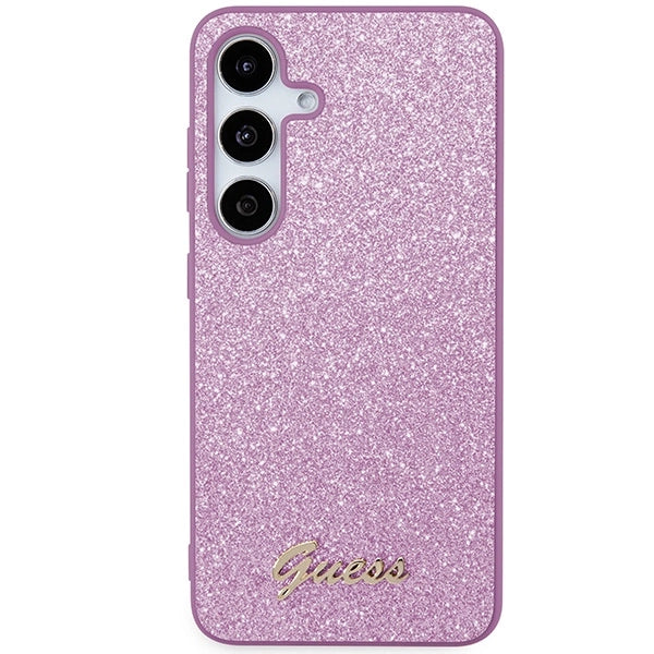Guess Glitter Script case for Samsung Galaxy S24 - purple_2