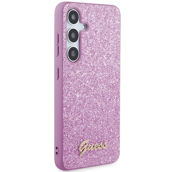 Guess Glitter Script case for Samsung Galaxy S24 - purple_3