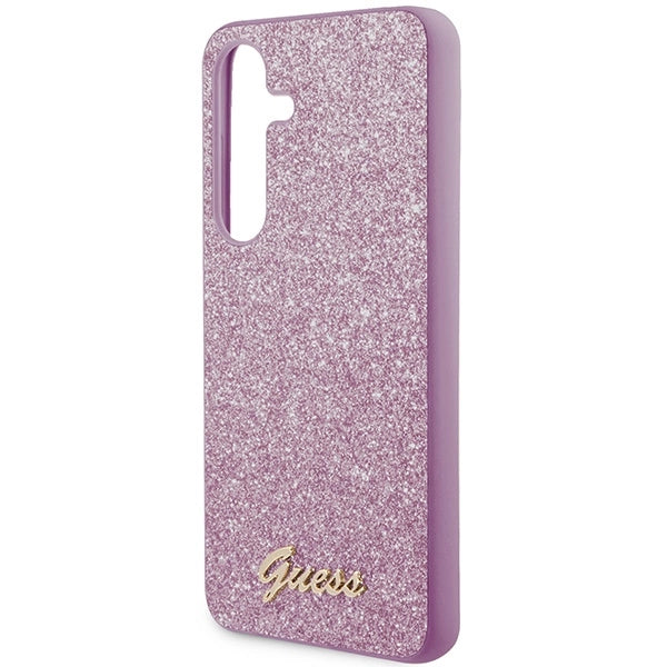 Guess Glitter Script case for Samsung Galaxy S24 - purple_5