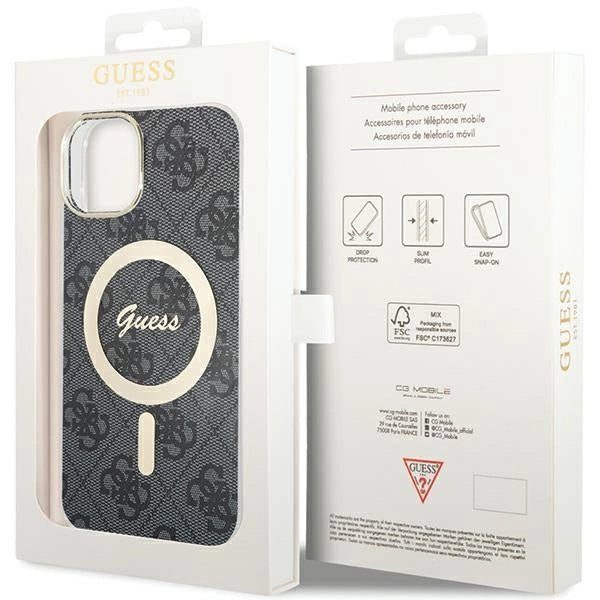 Guess 4G MagSafe case for iPhone 15 Plus / 14 Plus - black_6