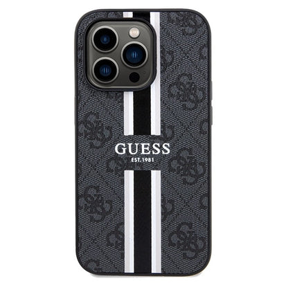 Guess 4G Printed Stripes MagSafe case for iPhone 15 Pro Max - black_2
