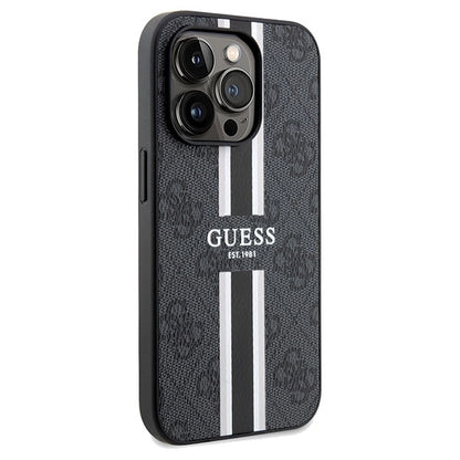 Guess 4G Printed Stripes MagSafe case for iPhone 15 Pro Max - black_3
