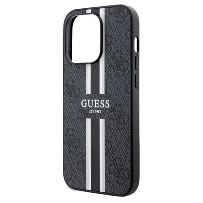 Guess 4G Printed Stripes MagSafe case for iPhone 15 Pro Max - black_5