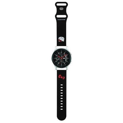 Hello Kitty Silicone Kitty Head strap universal 22mm - black_0