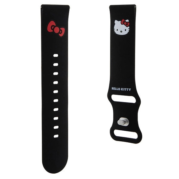 Hello Kitty Silicone Kitty Head strap universal 22mm - black_2