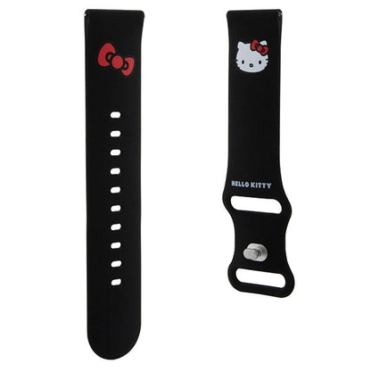 Hello Kitty Silicone Kitty Head strap universal 22mm - black_2